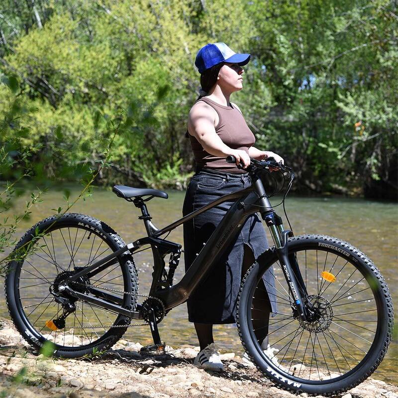 UB400B | E-Bike Munte Suspensie Completă | Până la 140 km | Gri | 27,5"