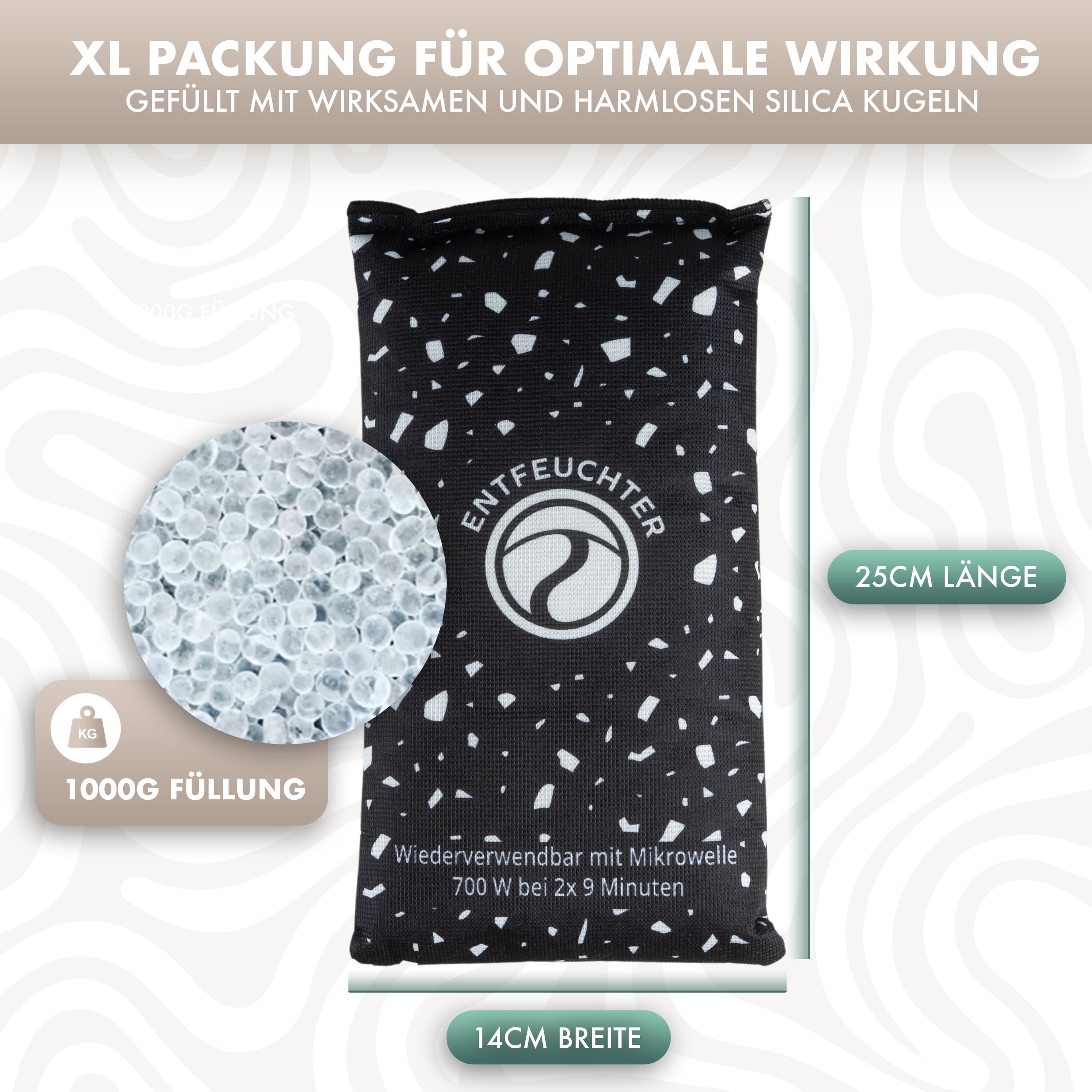 Naturbummler ® Luftentfeuchter XL 1kg [Wiederverwendbar & Effektiv] 3/7