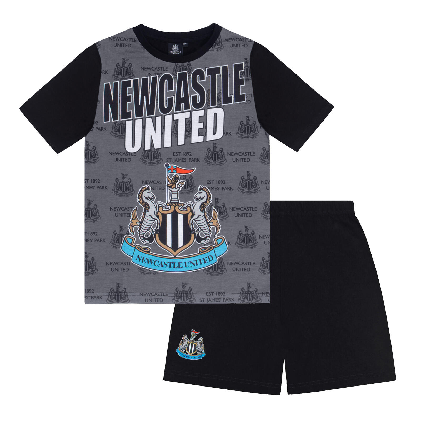 Pull De Noël Newcastle United – Enfant 8 Ans – Gris – Neuf Avec étiquette