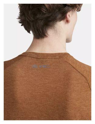Maillot Manches Courtes Craft ADV Trail Wool Marron Homme 4/4