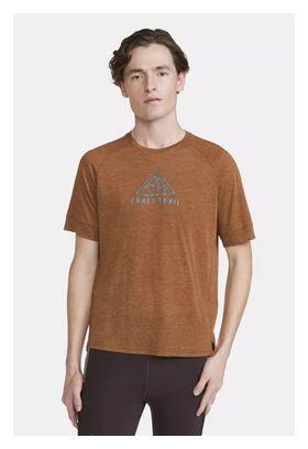 Maillot Manches Courtes Craft ADV Trail Wool Marron Homme 2/4