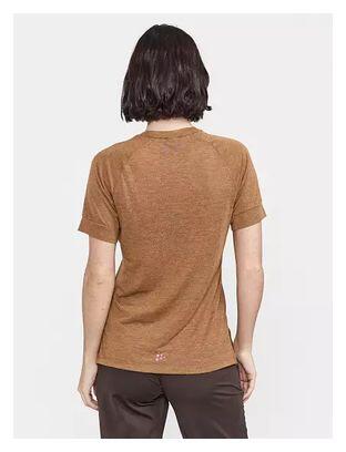 Craft ADV Trail Wool Maglietta donna a manica corta Marrone 3/6