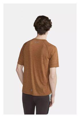 Maillot Manches Courtes Craft ADV Trail Wool Marron Homme 3/4