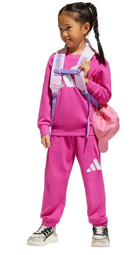Tuta bambina adidas essentials - fucsia 3/7