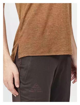 Craft ADV Trail Wool Maglietta donna a manica corta Marrone 6/6