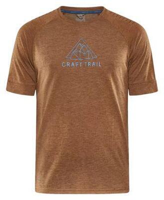 Craft adv trail wool short sleeve t-shirt brown