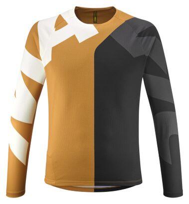 Maglia MTB Mavic Deemax Enduro Manica Lunga Nero/Beige