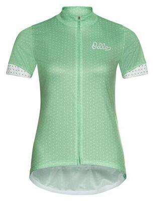 Maglia manica corta da donna Odlo Essential Print verde