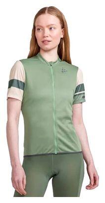 CRAFT Craft Core Endur Green Beige Damestrui met korte mouwen