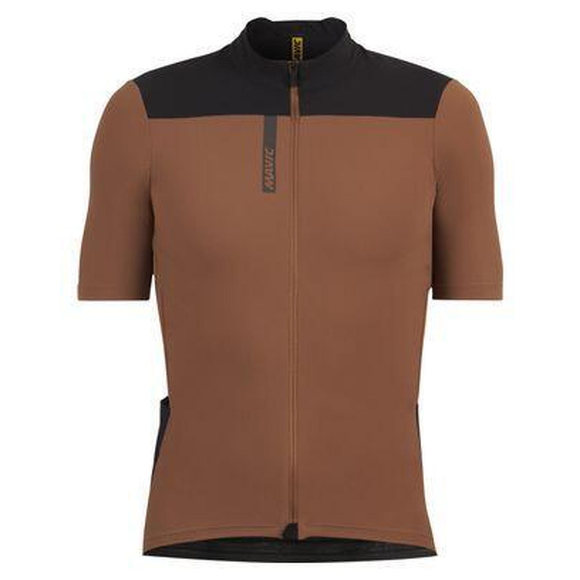 Mavic - Maillot Manches Courtes Mavic Allroad Cargo Bronze - Maillot Manches Courtes - Marron|vert - Decathlon