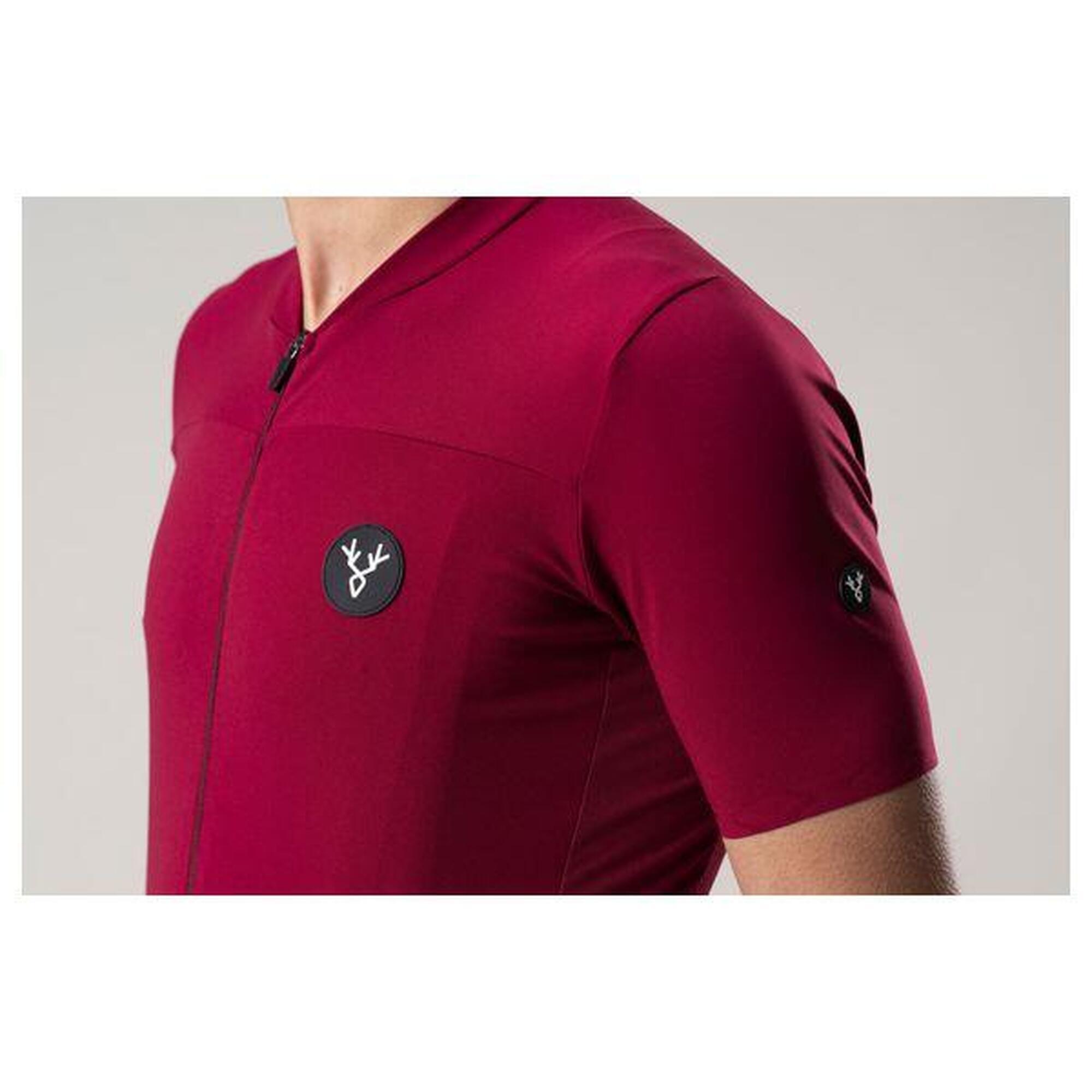 Maillot Manches Courtes LeBram Ventoux Bordeaux