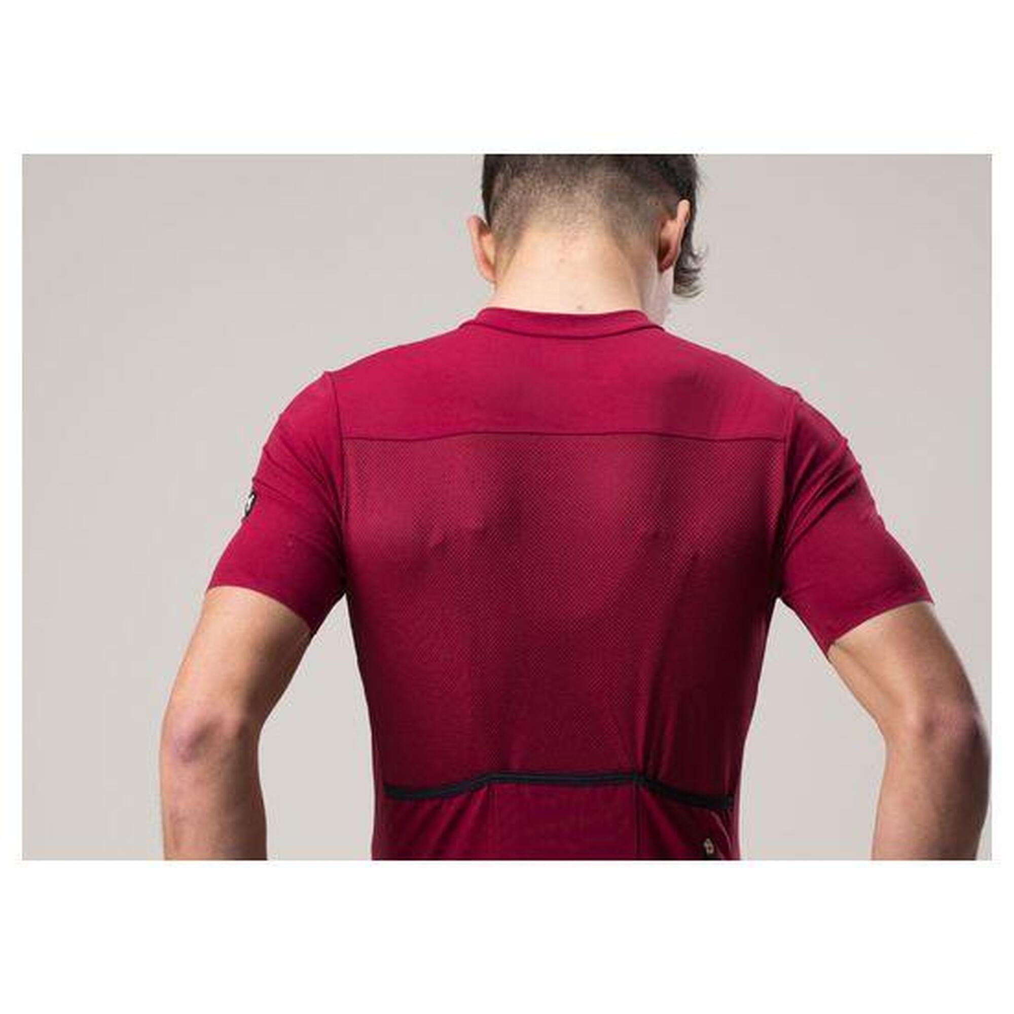 Maillot Manches Courtes LeBram Ventoux Bordeaux