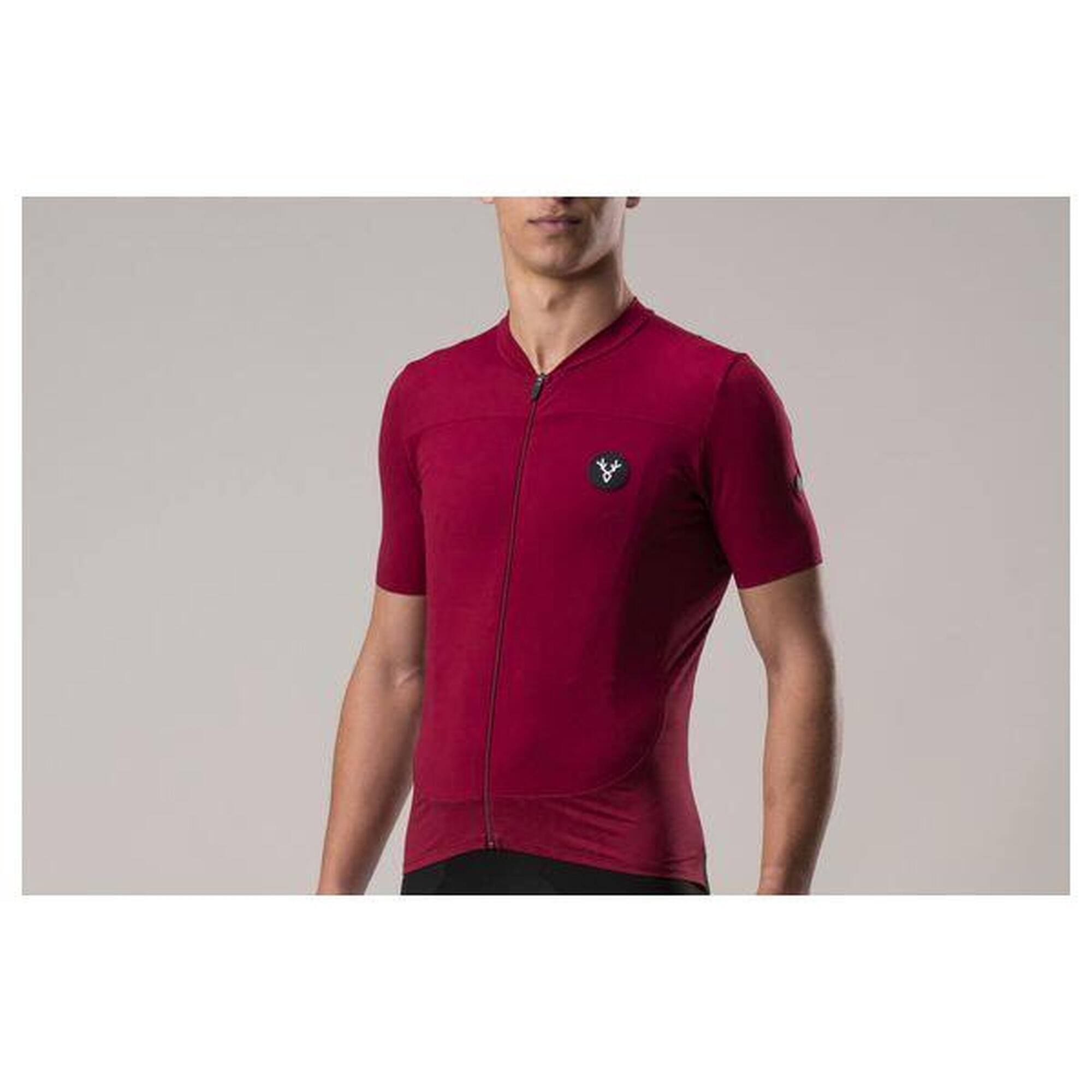 Maillot Manches Courtes LeBram Ventoux Bordeaux