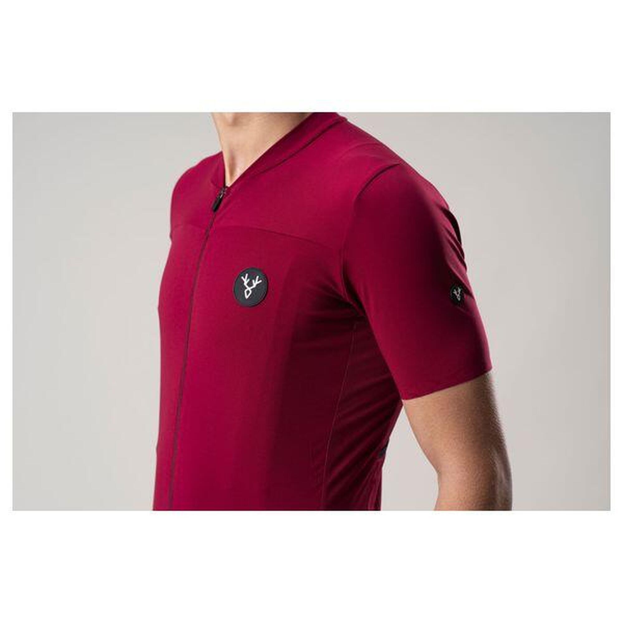 Maillot Manches Courtes LeBram Ventoux Bordeaux