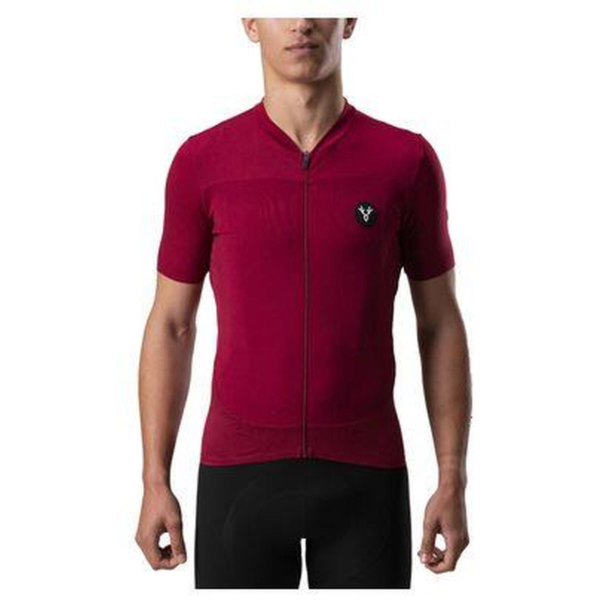 Maillot Manches Courtes LeBram Ventoux Bordeaux