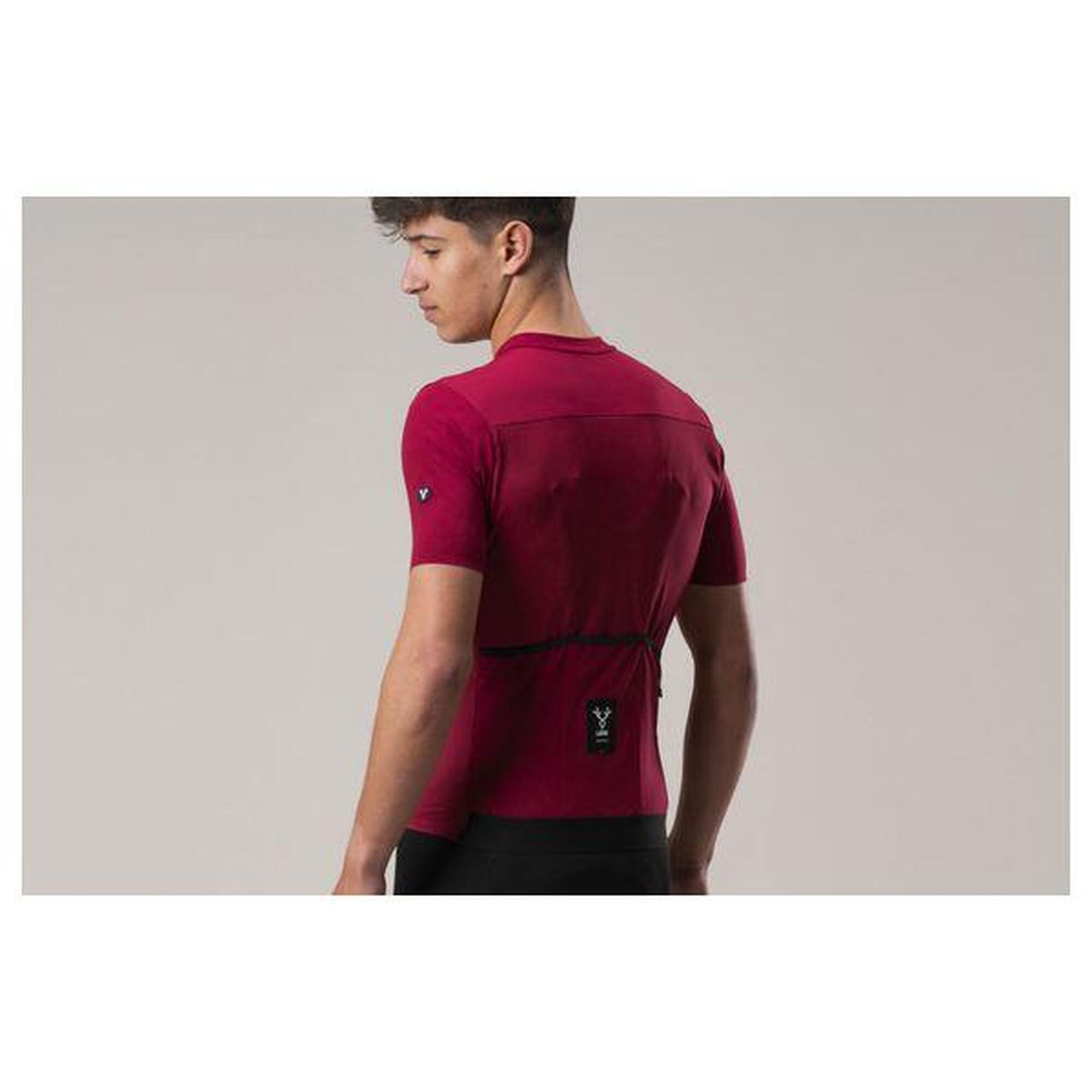 Maillot Manches Courtes LeBram Ventoux Bordeaux