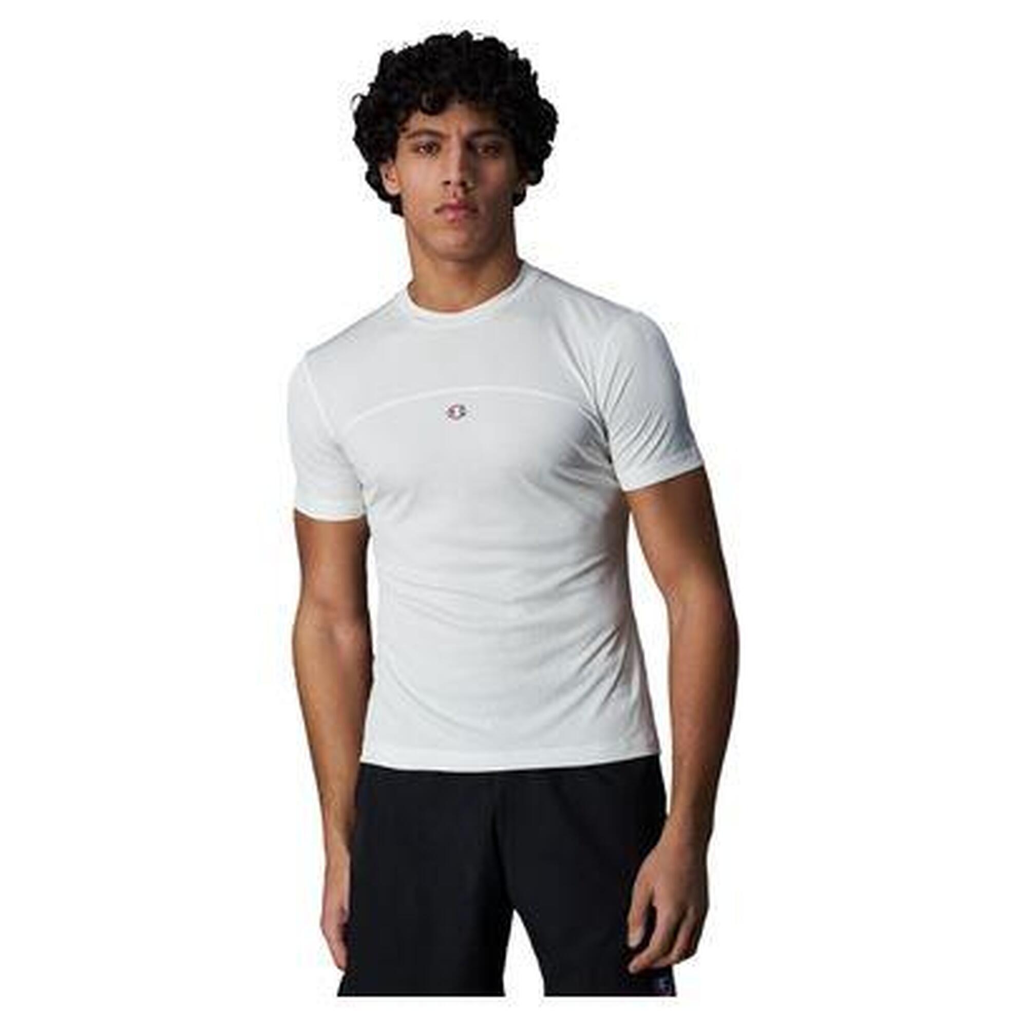 Champion - Maillot Manches Courtes Champion Legacy Blanc - Maillot Manches Courtes - Blanc - S - Decathlon