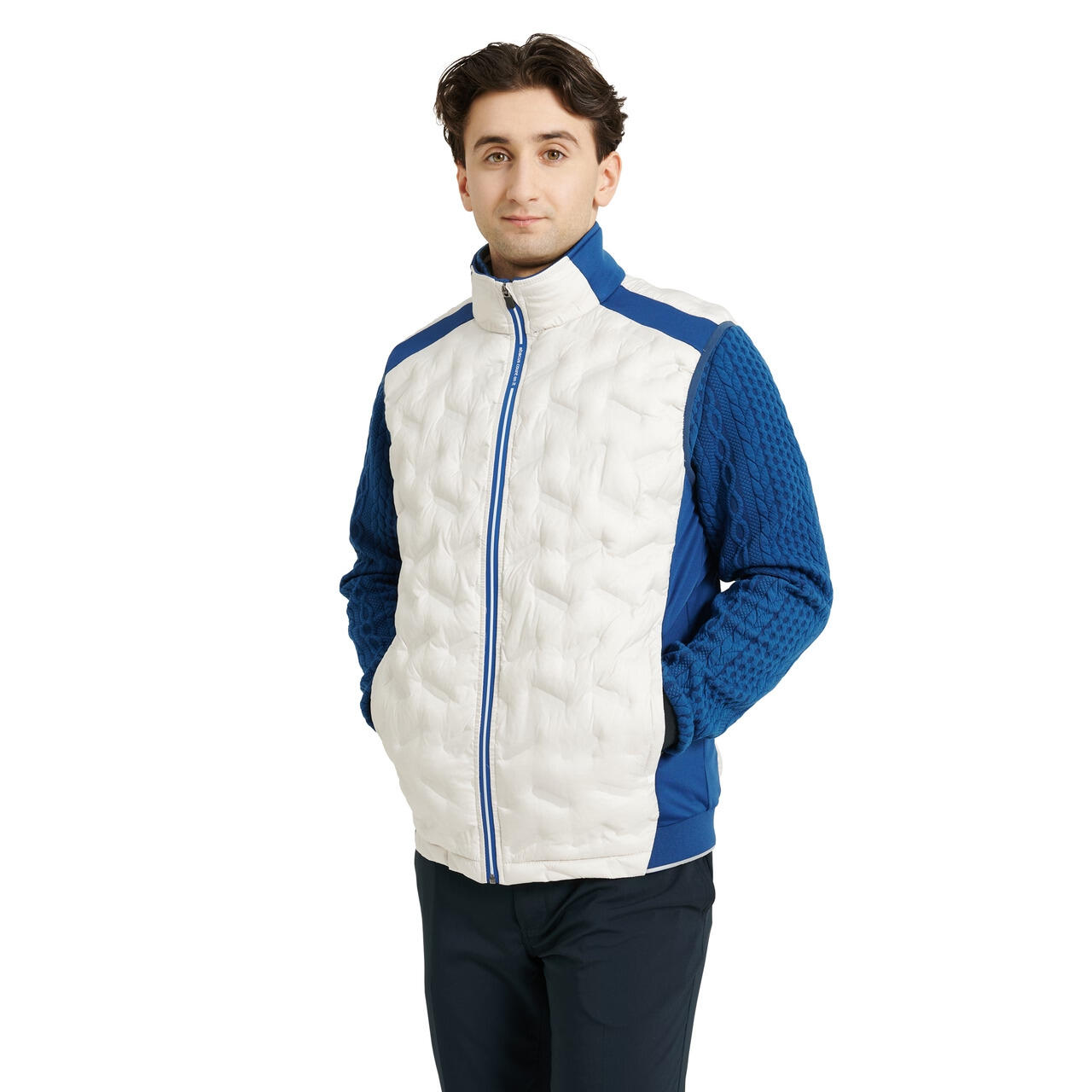 Abacus - Gilet Coupe-vent Abacus Portrush - Gilet Sans Manche - Blanc|bleu - 48 Xl - Decathlon