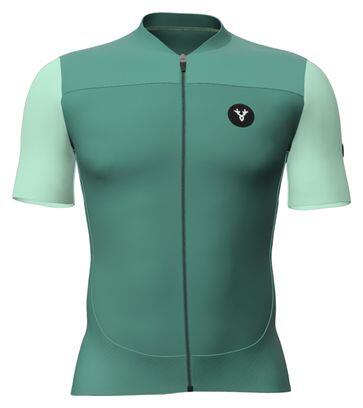 Maillot Manches Courtes LeBram Ventoux Uni Vert