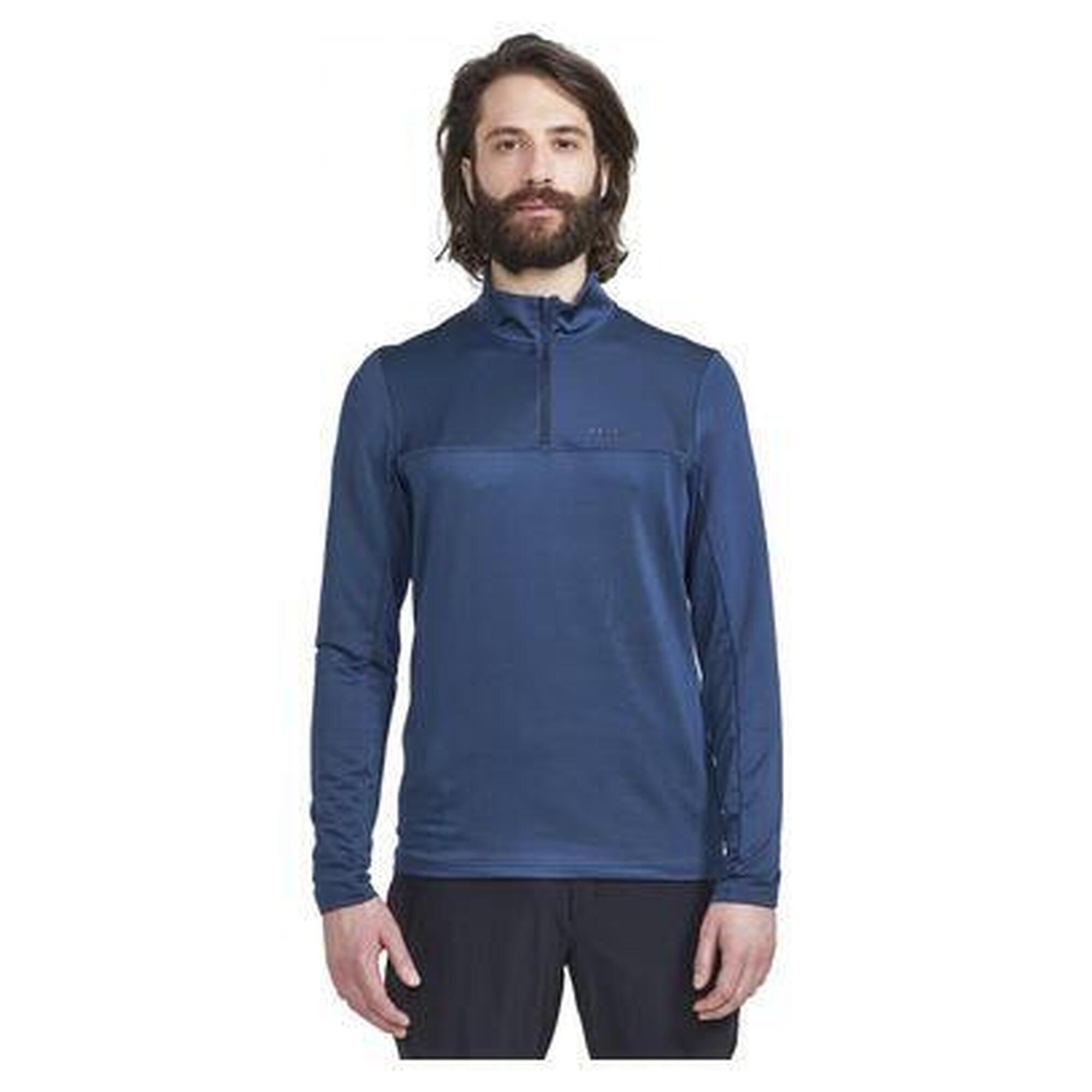 Craft - Maillot Manches Longues Col 1/2 Zip Craft Core Gain Bleu Homme - Maillot Manches Longues - Bleu - 42 M/l - Decathlon