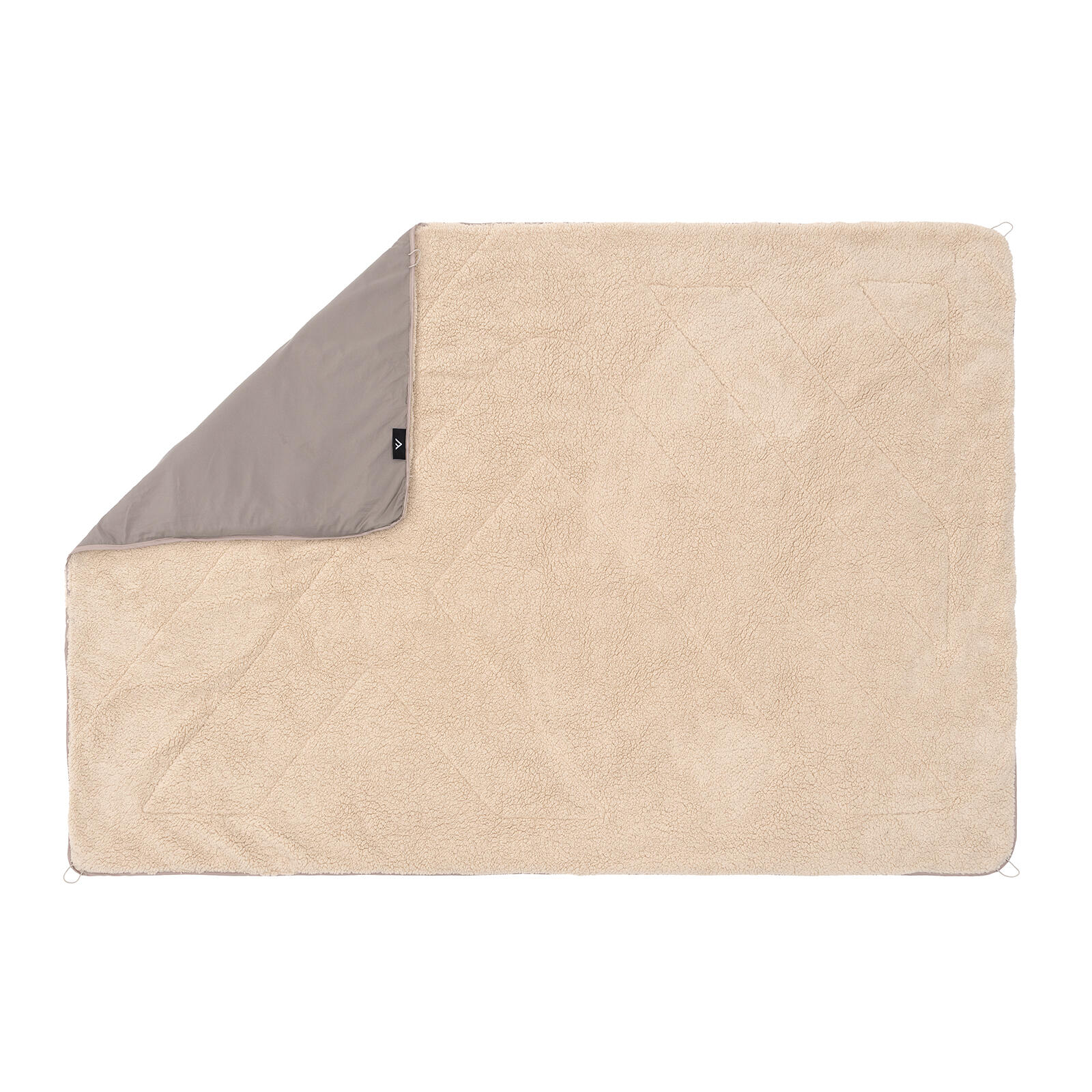Teddy Camping Decke - 200 x 140 cm - Picknick Decke Outdoor - sand 3/7