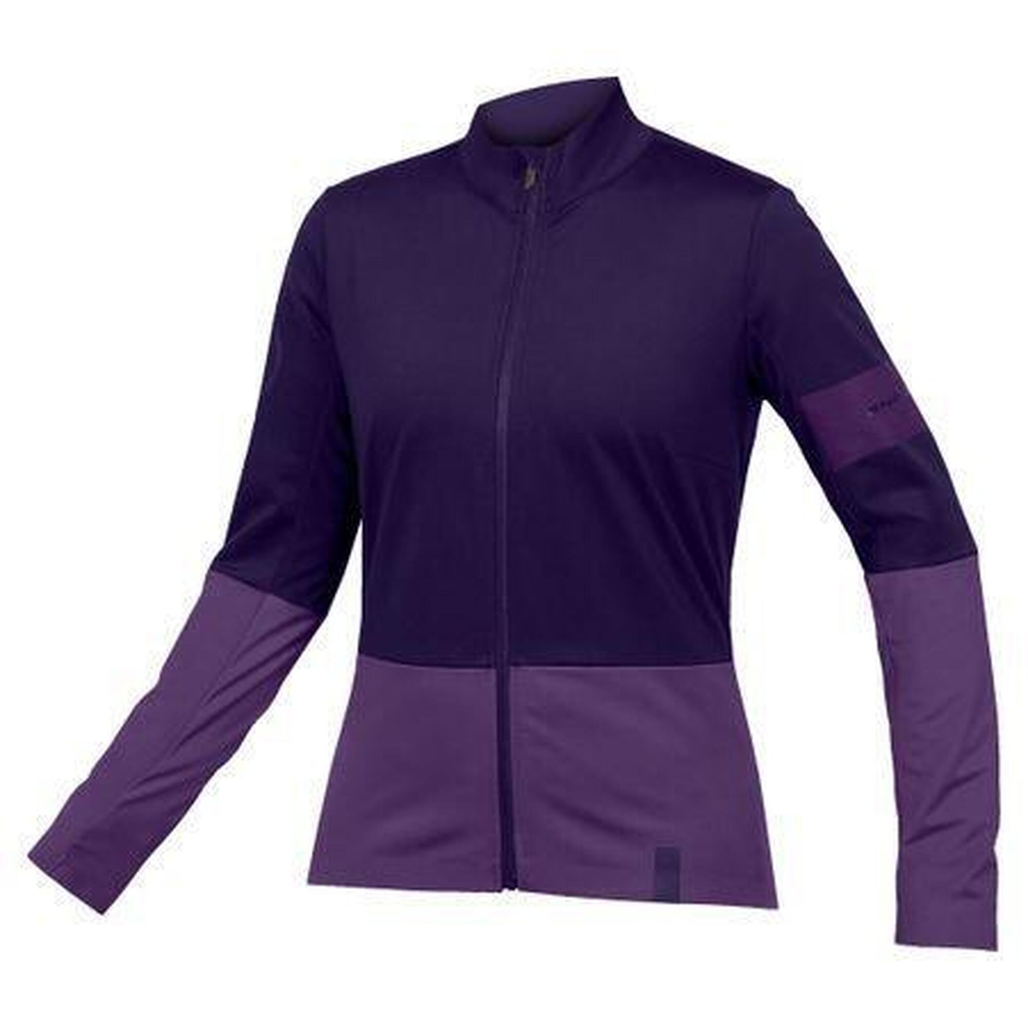 Endura - Maillot Manches Longues Femme Endura Fs260 Jetstream Violet - Maillot Manches Longues - Gris|rose|violet - 42 M/l - Decathlon