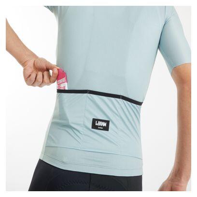 LeBram Galibier Kurzarmtrikot Grün-von-Grau 3/4