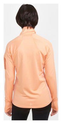 Craft ADV SubZ Coral Women's 1/2 Zip Long Sleeve Jersey 5/5