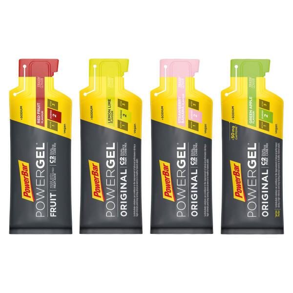 Gels PowerBar PowerGel MultiPack 10 packs of 3+1x41gr Mixed : Strawberry-Banana- 5/5
