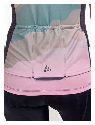 Maillot de manga corta Craft Adv Endur Mujer Rosa Multicolor 3/3