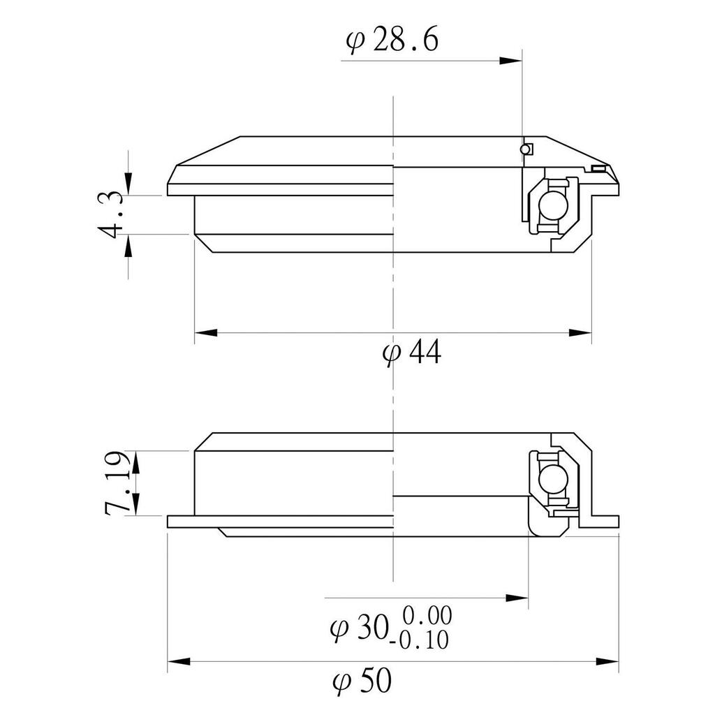 Neco Semi-Integrated Headset 1.1/8" ZS44