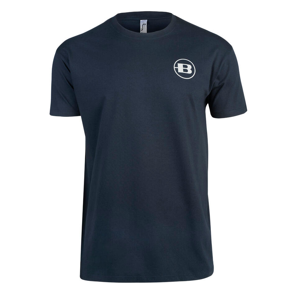 BERGARA Bergara Stamp Navy T-Shirt Unisex-4XL