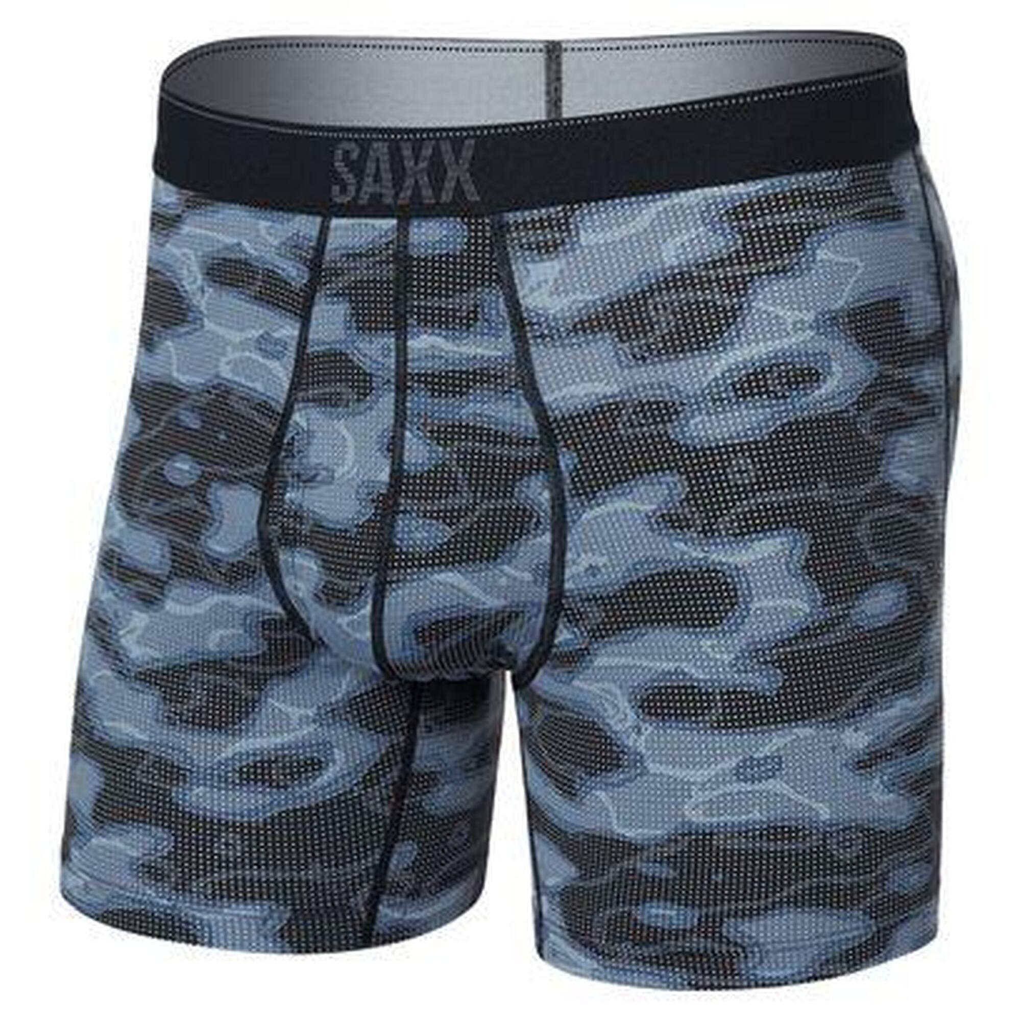 Boxer Saxx Quest Quick-Dry Mesh Fly Waterdrop Noir Camouflage Homme