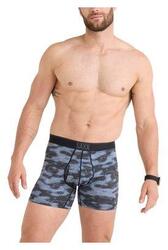 Boxer Saxx Quest Quick-Dry Mesh Fly Waterdrop Noir Camouflage Homme