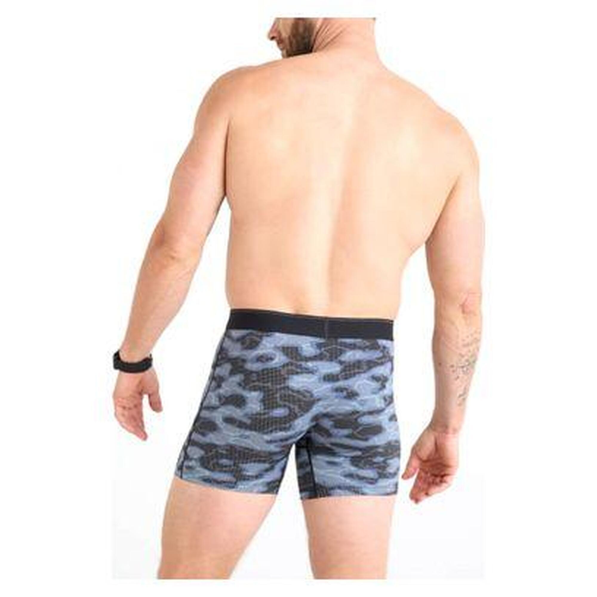 Boxer Saxx Quest Quick-Dry Mesh Fly Waterdrop Noir Camouflage Homme
