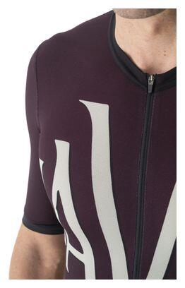 Mavic Heritage Short Sleeved Jersey Aubergine/Black 5/6