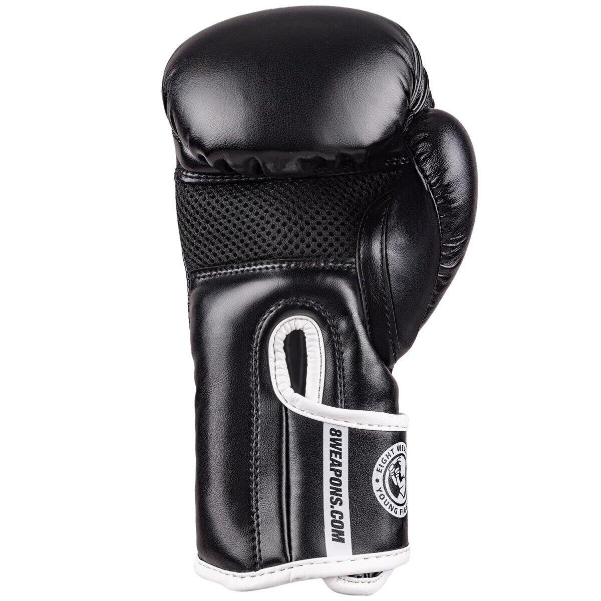 Guanti boxe bambino 8 WEAPONS – Nero/Bianco – 4 Oz – Unlimited 2.0 2/5