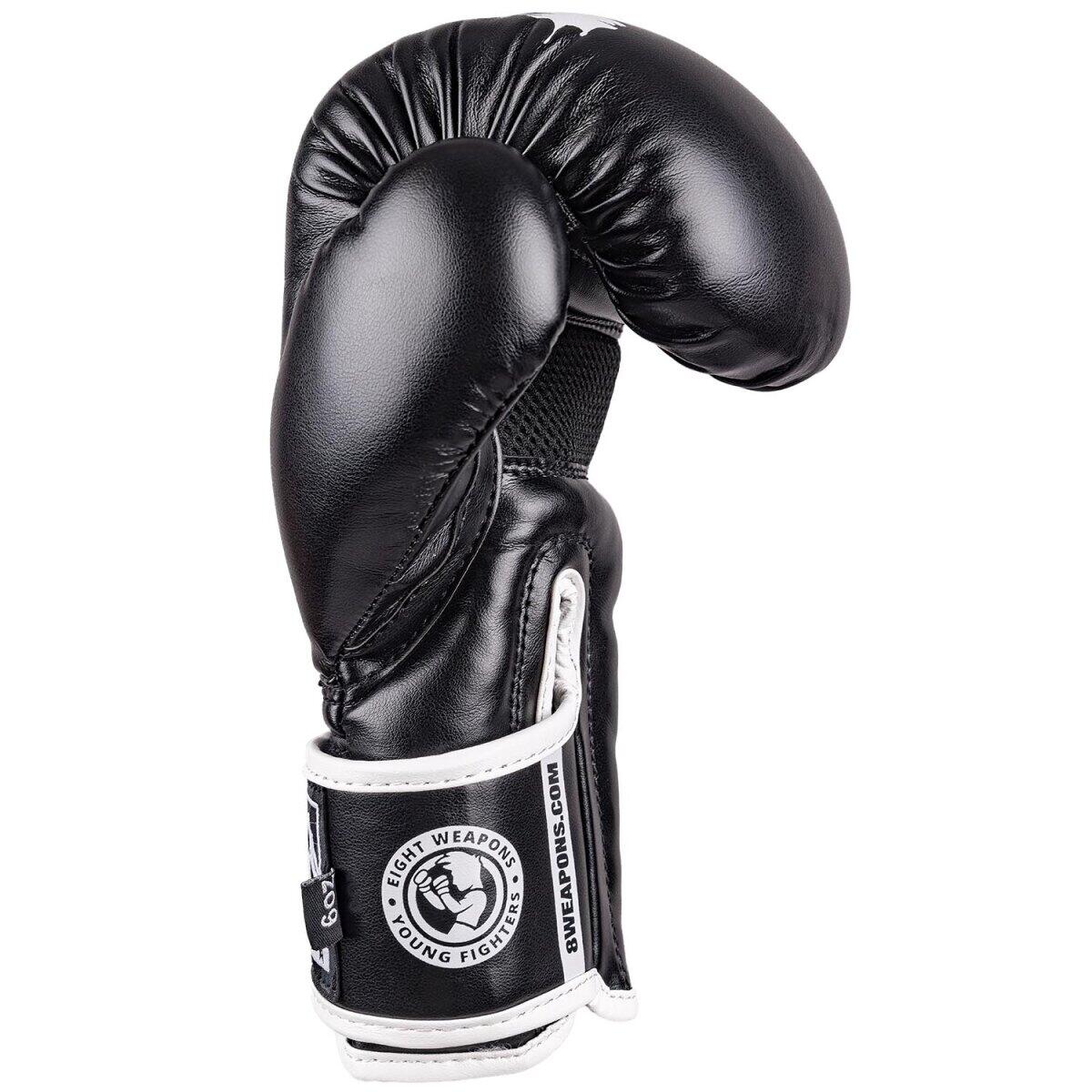 Guanti boxe bambino 8 WEAPONS – Nero/Bianco – 4 Oz – Unlimited 2.0 4/5