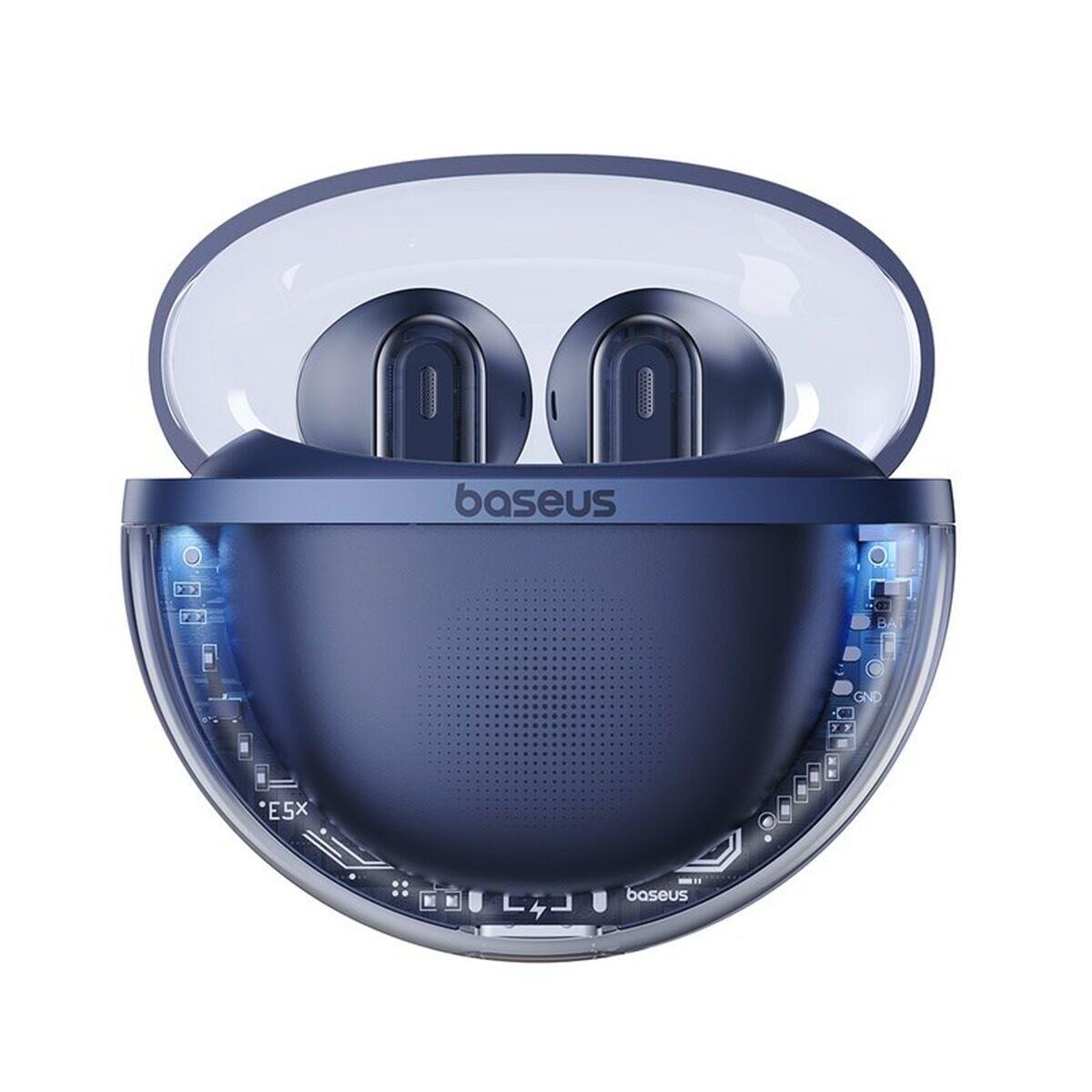 Auricolari Wireless con Custodia di Ricarica Baseus Bowie E5X Azzurro 2/7