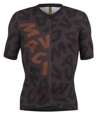 Mavic aksium graphic bronze/carbon short-sleeved jersey