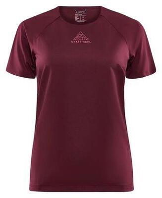 Craft pro trail women's short sleeve jersey bordeaux