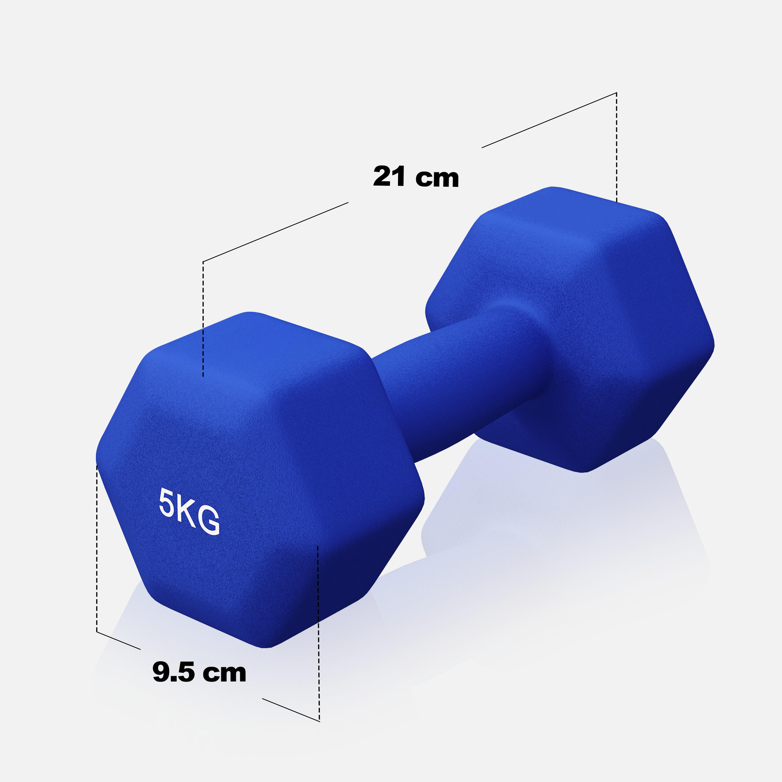 Kit Haltères en Néoprène - Hexagonal Poids Fitness, Dumbbell Set, Antidérapante 2/7
