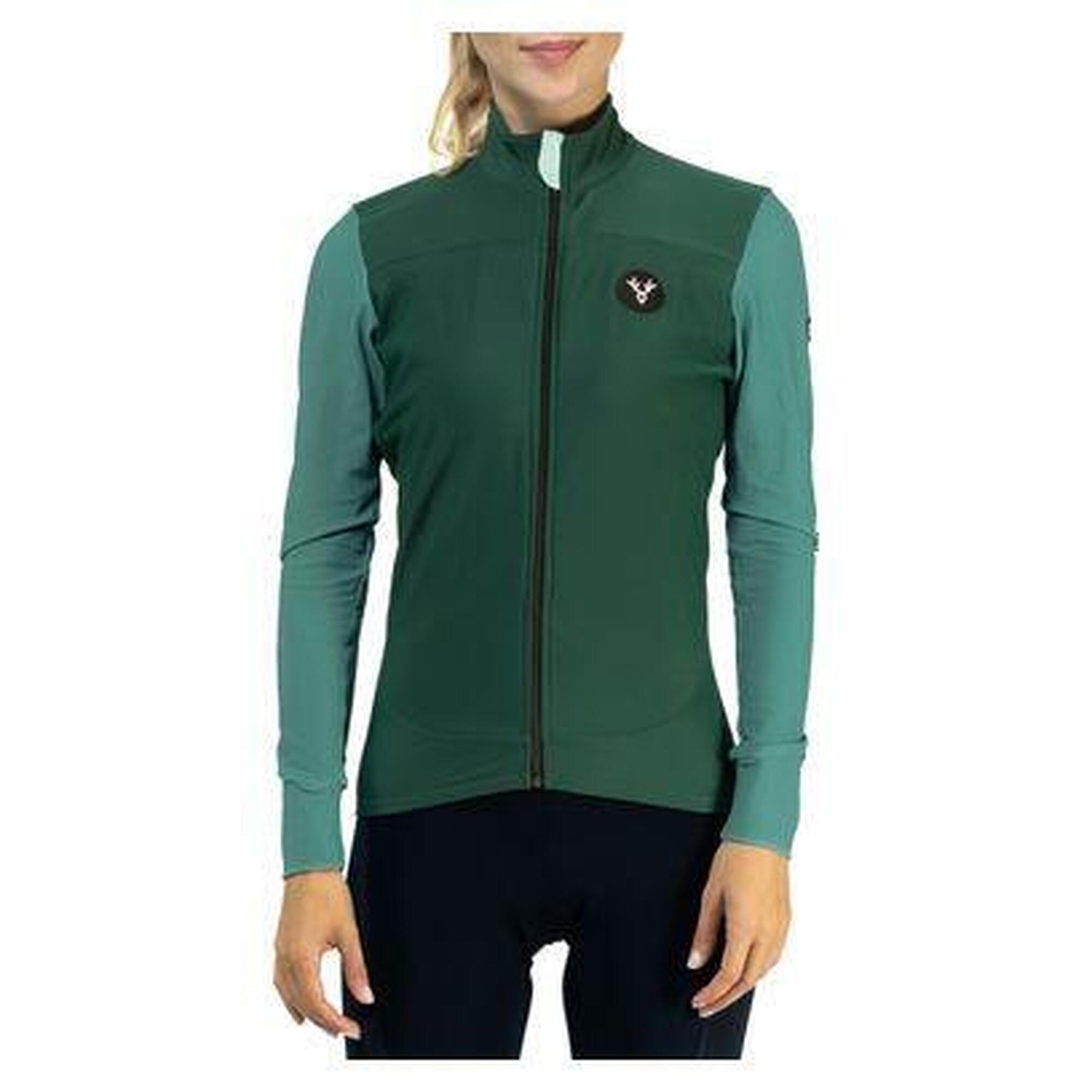 Lebram - Maillot Manches Longues Femme Lebram Ventoux Uni Vert Agave - Maillot Manches Longues - Bleu|vert - Decathlon