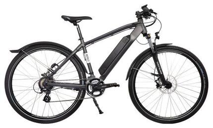VTC Électrique Bicyklet Joseph Shimano Altus 7V 417 Wh 700 mm Noir Gris