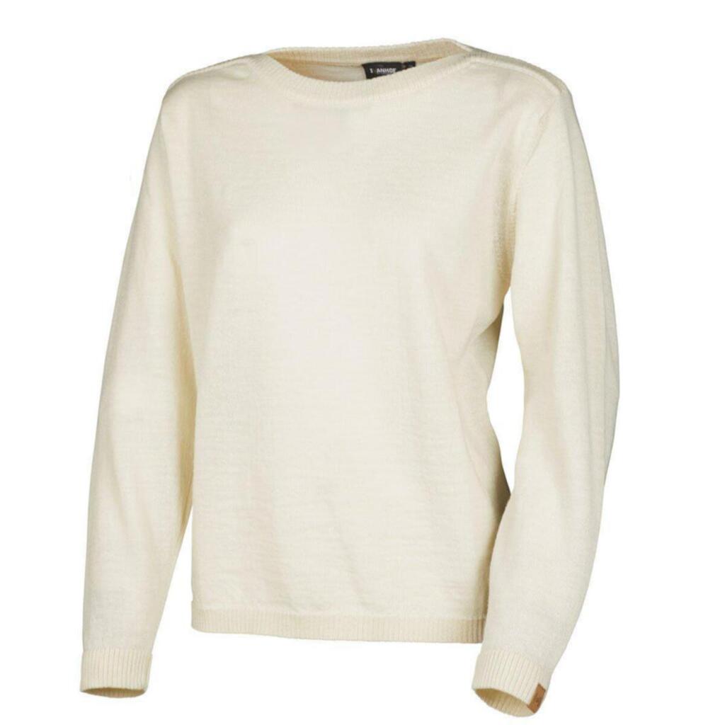 Sweater NLS Tunabo boat neck ladies - 100% pure undyed wool