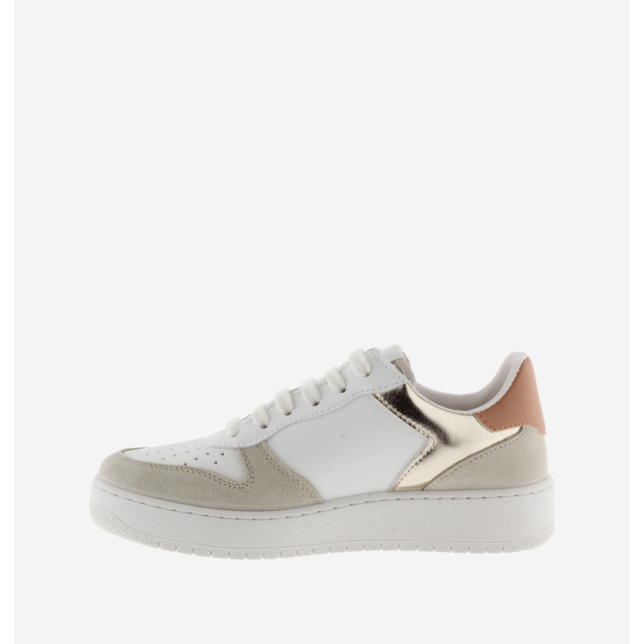 Sneakers aus Spaltleder und Metalllogo Frau Victoria Madrid 4/5