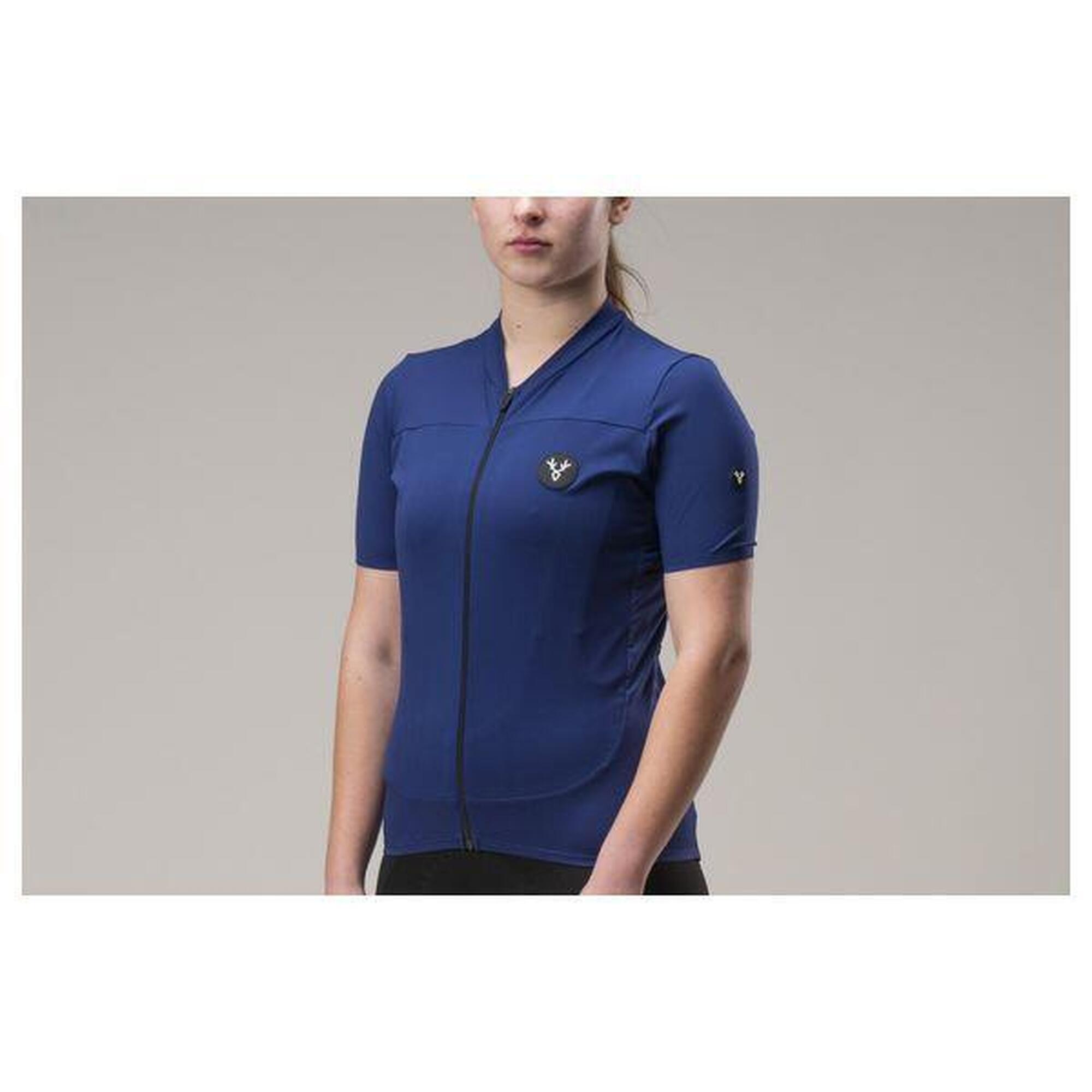 Maillot Manches Courtes Femme LeBram Ventoux Bleu Marine