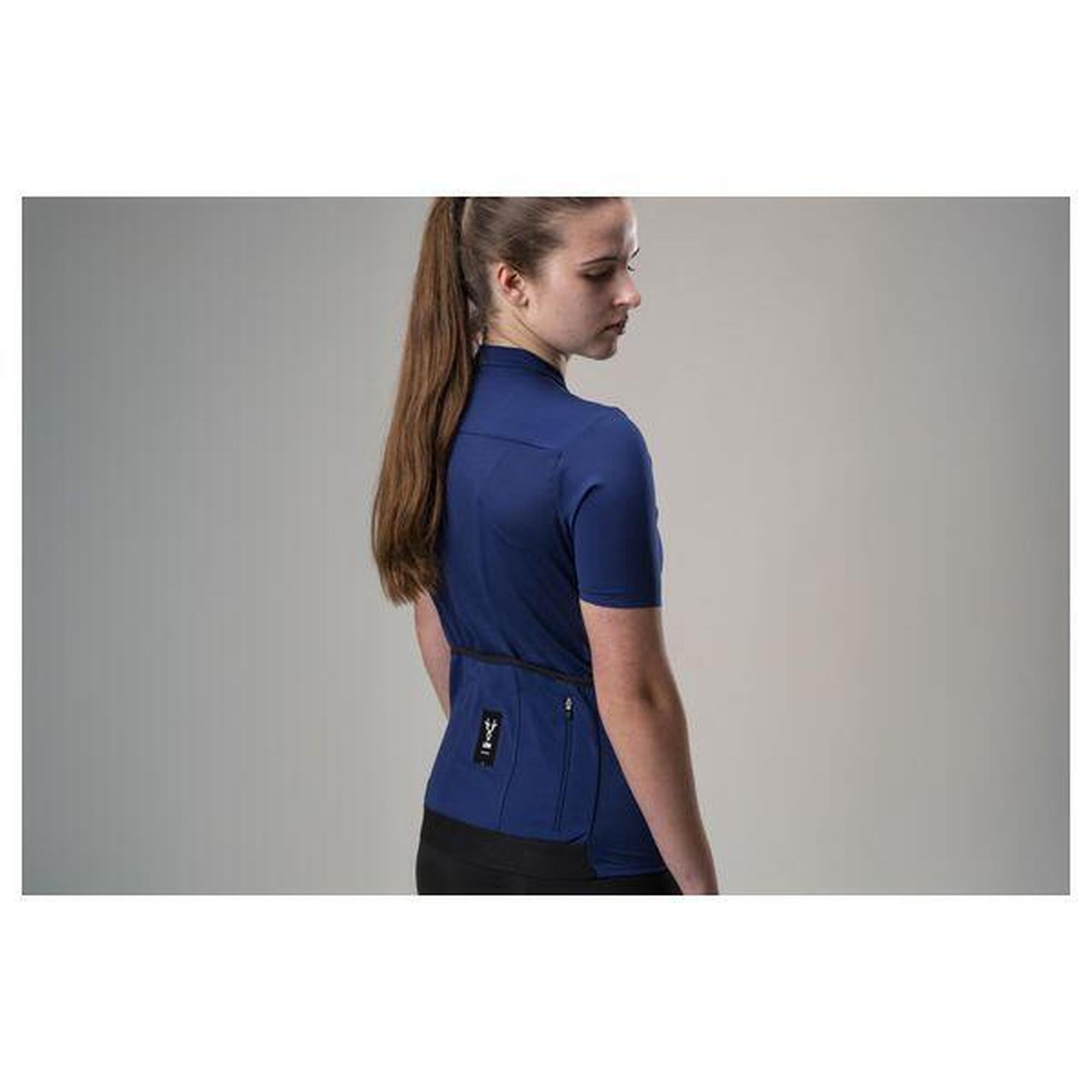 Maillot Manches Courtes Femme LeBram Ventoux Bleu Marine
