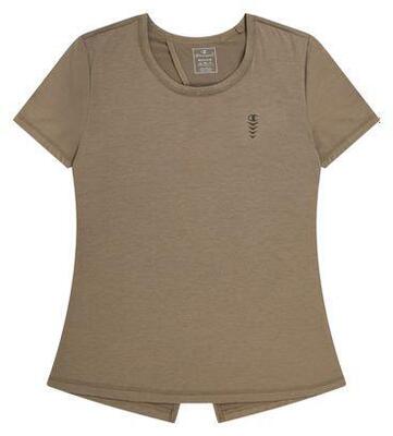 Champion athletic club dames t-shirt korte mouw bruin