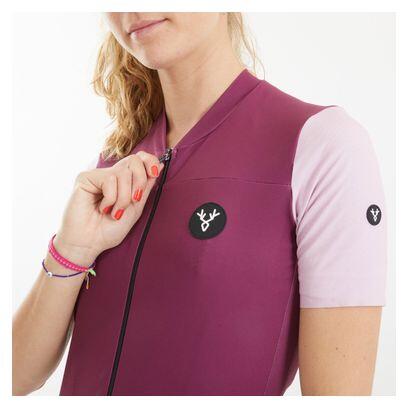 LeBram Ventoux Uni Women Short Sleeves Jersey Framboise 7/7